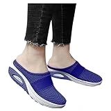DRALOFAO Sneaker Mujer Calzado Mujer Verano Zapatillas Lona Blancas Mujer Encaje Swezida Shoes Sneaker Cuadrado Tacón Medio Ligero Zapatillas Mujer Orthopedic Arch Zapatillas