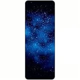 FANSU Esterilla de Yoga Antideslizante, 1.0mm Esterilla Yoga Plegable Suave Caucho Yoga Mat para Pilates Ejercicios Fitness Gimnasia Estiramientos (183x68cm,Río Estrella Azul)
