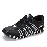 Generisch Zapatos de mujer Zapatillas deportivas para mujer, zapatos planos cómodos, versátiles, retro, informales, para mujer, zapatos deportivos para mujer, Negro , 36 EU