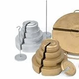 Troemner 9694T 5 kg, 6 pulgadas de diámetro, pesos ranurados métricos, con certificado trazable