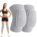 1 Par rodilleras,Rodilleras Voleibol para Niño/Adulto,rodilleras futbol sala portero,Elástica Protector Rodilla para Balonmano Futbol Baloncesto Patinaje Artístico Baile Entrenamiento Pilato-Gris(S)