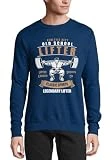 Athletic Dept Old School Lifter Back Squat Graphic - Sudadera de algodón, color azul marino, azul marino, M