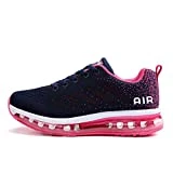 Axcone Zapatillas Hombres Mujer Deporte Running Zapatos para Correr Gimnasio Sneakers Deportivas Padel Transpirables Casual 833 RRD 37EU