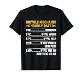 Divertido mecánico de bicicleta tarifa por hora bicicleta de grava Bikepacking Camiseta