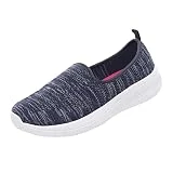 230 Deportivas Mujer Blancas Zapatos Transpirables con Cordones para Mujer, Zapatos Planos Informales, Zapatos de Trabajo Ligeros Unisex, Zapatillas de Trabajo Deportivas Zapatillas Pronadores Mujer