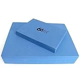 66FIT - Juego de Bloques de Yoga y Pilates (Cabeza y Asiento), Color Azul