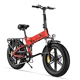 ENGWE Bicicleta eléctrica Plegable de 250 W, Bicicleta eléctrica Todoterreno de 20 x 4 Pulgadas con Engranaje de 7 velocidades, batería extraíble de 48 V 13 Ah, Velocidad de hasta 25 km/h