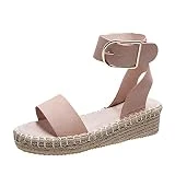 Dralofao chanclas mujer cuña tallas grande mujer Tacones Mujer sandalias mujer verano sandalias mujer comodas piel de oferta Cómodo y Transpirable Babuchas De Tacón Alto De Interior con Cuña Sandalias