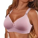 Sujetador sin costuras sin costuras para mujer, sujetador suave para mujer, encaje transpirable, sin costuras, sin aros, sujetador profundo con cuello en V, sujetador reductor para pecho grande y