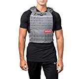 Elitex Training Chaleco Lastrado Táctico Militar para Deportes Cross-Training, Calistenia o Fitness con Lastre hasta 8kg (8KG, Gris)