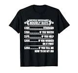 Tarifa por hora de mecánico de bicicletas - Bicicleta de montaña divertida Camiseta