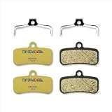 TOP BRAKE 2 pares de pastillas de freno de disco para Shimano 4 pistones Saint BR-M810 M820 Zee M640 XTR-M9120, Deore XT BR-M8020, M8120, M6120, BR-MT420, MT510, MT520 Tektro HD M745 735 720 5 7500