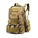 REEBOW GEAR Mochila táctica de 55L para Acampar, Senderismo, Mochilas, Mochila de Asalto Grande para Acampar al Aire Libre, Pesca, Senderismo,A