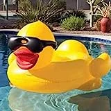 Float Joy Piscina Flotador Hinchable Gigante de Pato Amarillo para Piscina de Verano
