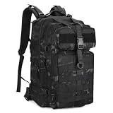 HUNTVP 45L Mochila Táctica 1000D Nylon Bolsa de Asalto Estilo Militar Gran Bolsa de Hombro para Caza Viajar Aire Libre Trekking Senderismo,Typ-2 Camo