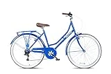 Wildtrak - Bicicleta de Ciudad, Adulto, 26 pulgadas, 6 Velocidades, Cambios Shimano - Azul electrico