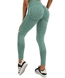Merlvida Cintura Alta Leggins Deportivos Mujer Push Up Elástico Leggings Mujer Sin Costuras Mallas Deporte Mujer Slim Mayas Deportivas Control de Barriga Ropa Deportiva Pantalones Mujer Yoga Fitness