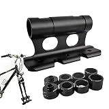 Montaje de horquilla de bicicleta | Portabicicletas con bloque de horquilla de liberación rápida,Soporte de soporte de horquilla delantera de transporte con 4 adaptadores para caja de camioneta, Losoo