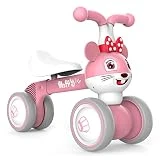 XIAPIA Bicicleta sin Pedales Niños, Equilibrio Bebé 1 -3 Años, Correpasillos, Bicicletas Infantiles de Animal Lindo, Regalos Niños Niñas para Cumpleaños Navidad (Ratón)