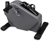 KOHARA Bicicleta Estática Ejercitador De Pedal De Ciclo Magnético Debajo De La Mesa con Monitor LCD Y Resistencia Ajustable para Piernas Y Brazos Ejercicio Antideslizante En Casa Y Ofi