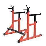 Estante ajustable para sentadillas con mancuernas, soporte para barra, estación de inmersión, banco de pesas, gimnasio en casa