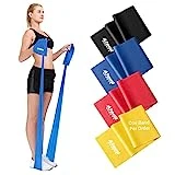 Banda de Resistencia | Banda Elastica para Fisioterapia, Fitness, Musculación y Entrenamiento Físico | Theraband Yoga Pilates | UNA Banda (Azul (5,2kg), 1,2m)