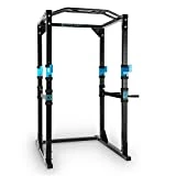 CAPITAL SPORTS Tremendour - Power Rack, Jaula de musculación, Gimnasio en casa, Cable de tracción, Pesos, Agarre múltiple, dominadas, Flexiones, Brazos, piernas, Press banca, Azul