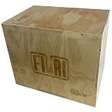 FIURI Cajón Pliométrico de Madera, para Crossfit y Entrenamientos Funcionales, Fabricado en Madera Sólida Contrachapada de 18mm, Medidas 40x50x60cm