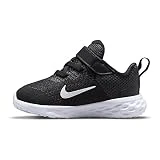 NIKE Revolution 6, Zapatillas de Gimnasia Unisex niños, Black White Dark Smoke Grey Cool Grey, 22 EU