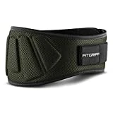 Fitgriff Cinturón Gym V1 - Cinturon Gimnasio, Musculación, Halterofilia, Crossfit, Levantamiento Pesas, Fitness - Mujeres y Hombres - Green Medium
