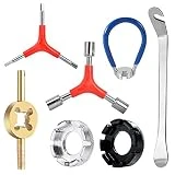 Llave de Radio de Bicicleta,Bicicleta Radios de Rueda Llanta Herramienta,Llave de Radios,Ajustar Radios de Bicicleta,Herramientas Radios de Bicicletas
