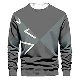FGAITH Men Long Sleeve Sweatshirt 3D Print Men's Pullovers Crew Neck Fashion Casual Youth Academy Men Sport Sweatshirt TD-42 3XL
