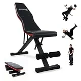 Mobiclinic Fitness, Banco de musculación, Plegable, Soporta 200kg, Asiento y respaldo regulable, FlexFit, Multifunción, Banco de pesas, Entrena Cuerpo completo, Resistente y estable, Gym en casa