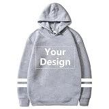 Waiao Sudadera con Capucha Personalizada Novio Novia Sudadera con Capucha De Manga Larga Personalizada para Parejas Agregue Su Propio Diseño Regalo De San Valentín color1,Small