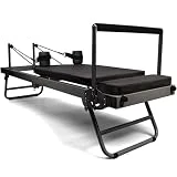 ZEOYHPOR Reformador de Pilates Portátil Pilates Reformer Equipo De MáQuina De Pilates Reformer Plegable para El Hogar Equipo De Ejercicio De Yoga Plegable Multifuncional Cama De Yoga,002