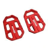 Estriberas Moto Estriberas Anchas Para Motocicleta Billet, Estriberas Para BMW F 850GS F850gs 2013 2014 2015 2016 2017 2018 2019 (Color : ROJO)