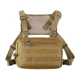 Maizoon Mochila Táctica Militar Multifuncional de Pequeña Capacidad, Equipo de Aventura con Sistema Molle para Acampar y Cazar, Caqui