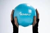 Moveflo Pelota de pilates | Pelota de ejercicio suave azul de 23 a 25 cm | Ejercicio de salud pélvica | Mini gimnasio, yoga, pilates, pelota de terapia física | Equipo de estudio, gimnasio, oficina o
