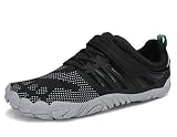 SAGUARO Mujer Zapatillas de Trail Hombre Zapatilla Barefoot Minimalistas Zapatillas de Deporte Exterior Gris 44 EU