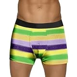 Mymyguoe Ropa interior para hombre con dibujos animados, calzoncillos boxer elásticos y de secado rápido, transpirables, para carnaval, día de San Valentín, ropa interior, amarillo, L