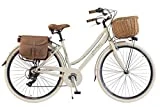 Via Veneto By Canellini Bicicleta Bici Citybike Ctb Mujer Vintage Retro Via Veneto Aluminio (Crema, 46)