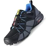 Zapatillas Trekking Hombre Impermeables Zapatos de Senderismo Zapatillas Trail Running Antideslizantes Transpirables Deportivas Zapatos para Correr Sneaker 40EU Azul