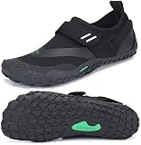 SAGUARO Unisexo Zapatos Trail Running Transpirables Ligero Hombres Zapatillas de Deportes Interior Exterior Mujeres Antideslizante Zapato de Aqua Playa Yoga Gimnasio Calzado, Negro 42