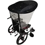 Paraguas Eléctrico Para Silla De Ruedas, Cubierta Para La Lluvia, Protección Resistente A Los Rayos UV, Soporte Para Sombrilla Para La Mayoría De Las Sillas De Ruedas