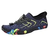 Escarpines Mujer Hombre Agua, Unisex Surf Secado Rápido Zapatillas Agua Ligera Respirable Agua Escarpines Antideslizante Padel Zapatos Verano Minimalistas Trekking Zapatillas Pade Barefoot Piscina