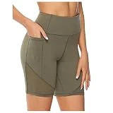Zshosam Leggings deportivos para mujer, cintura alta, gimnasio, push-up, jogging, abdomen, cintura corta, entrenamiento, correr, correr y pantalones de control para mujer, pantalones cortos de yoga