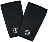 Strength Shop Fuerza Tienda 7 mm Neopreno Rodilla Mangas – Negro (par)