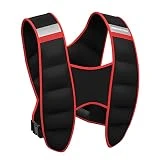 5kg / 8kg / 10kg Chaleco ponderado Peso ajustable Chalecos de agua Relleno de arena con tira reflectante for correr Entrenamiento Jogging Caminar Gimnasio Fuerza de entrenamiento (Tamaño: 8kg) jiangzh