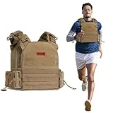OneTigris Chaleco de Peso Power 18kg, Chaleco de Peso táctico Athletics, Entrenamiento de Fuerza y Ejercicios, Entrenamiento Intenso (Pesas no Incluidas)