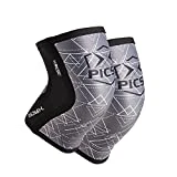 PICSIL Par Rodilleras Deportivas Cross Training de Neopreno, Protección del Menisco y los Ligamentos, Transpirable y Antideslizante para Correr, Entrenar, Baloncesto, Unisex, Grosor 7mm, Grey, XL